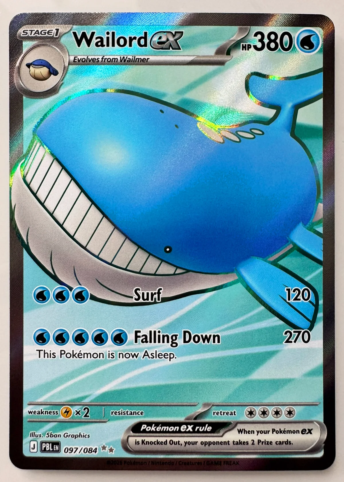 Wailord ex — Front