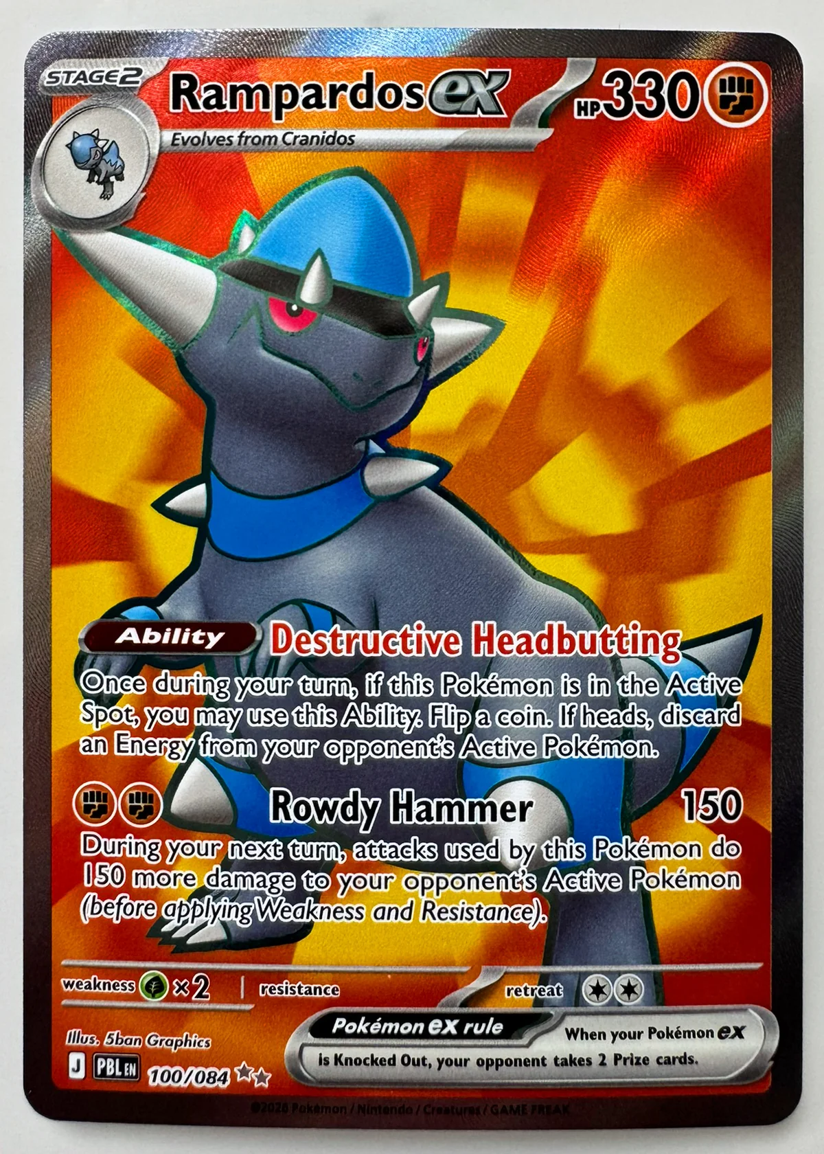 Rampardos ex — Front