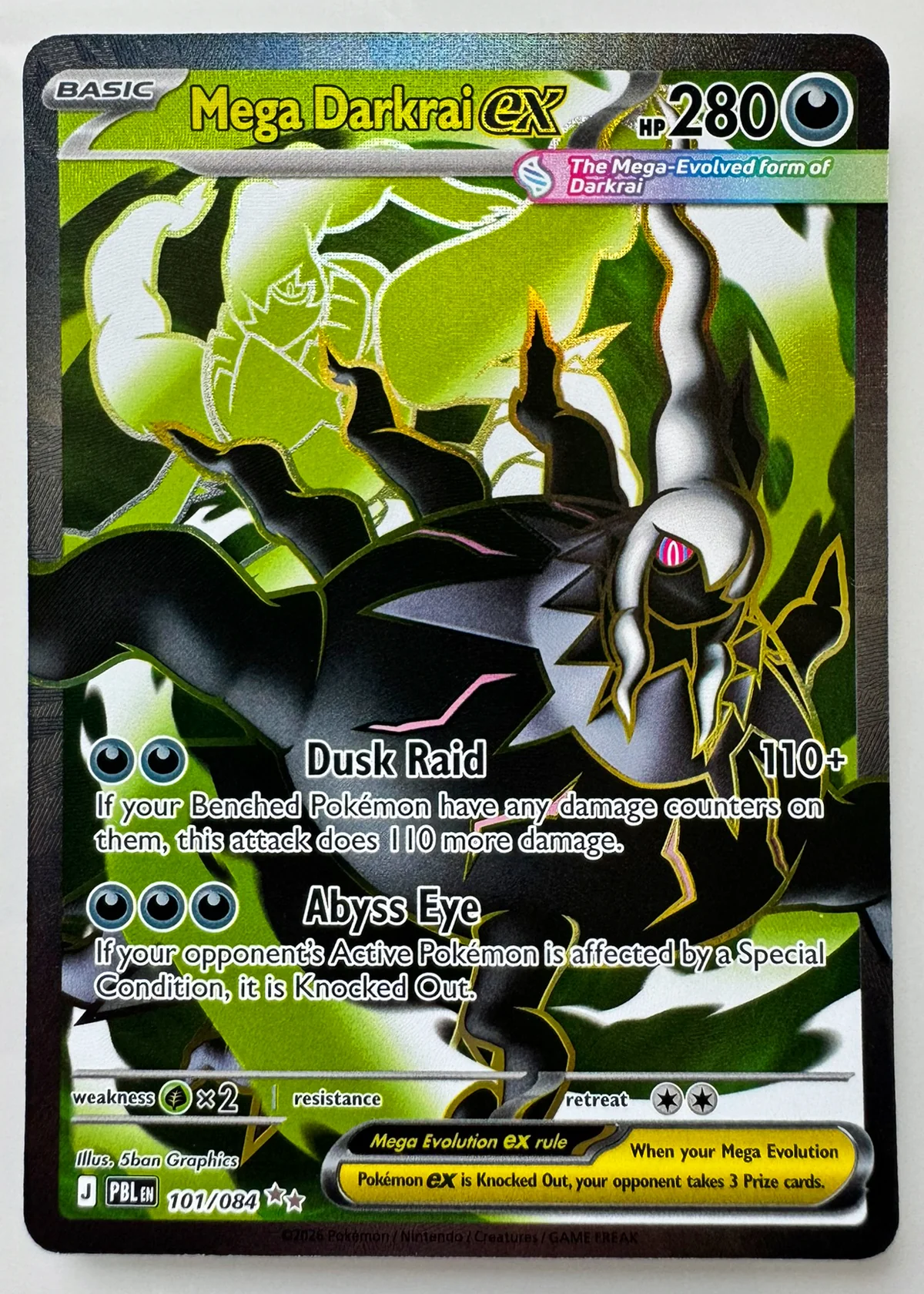 Mega Darkrai ex — Front