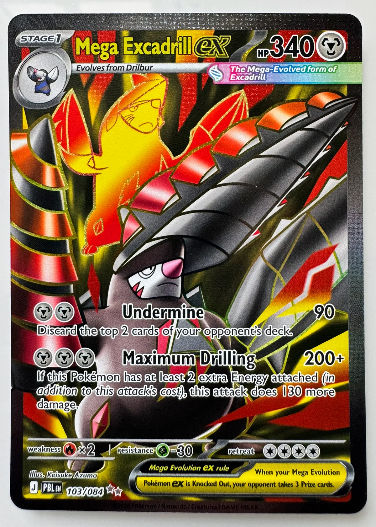 Mega Excadrill ex — Front