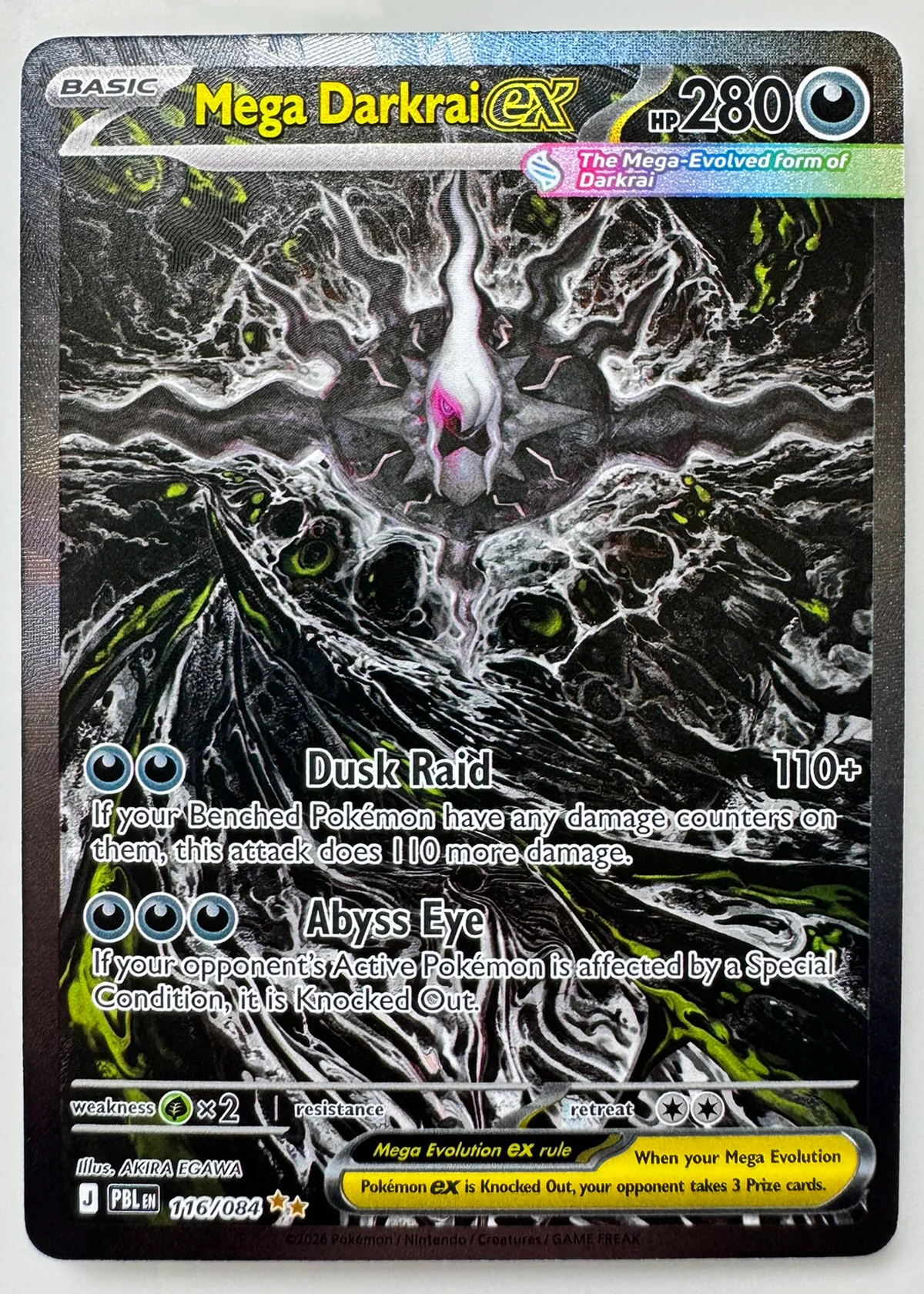 Mega Darkrai ex — Front